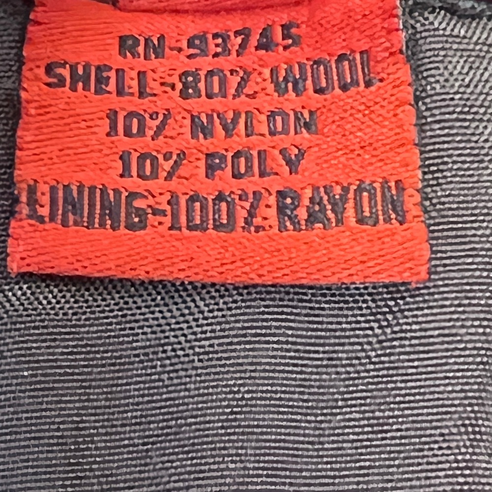 Vintage Modern Amusement Wool Blend Pocketed Herringbone Skirt - Size 6 - Picture 6 of 10